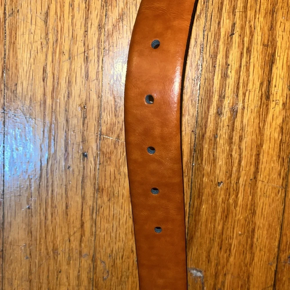 NWT Men’s Warehouse Brown Italian Leather Belt Size 30